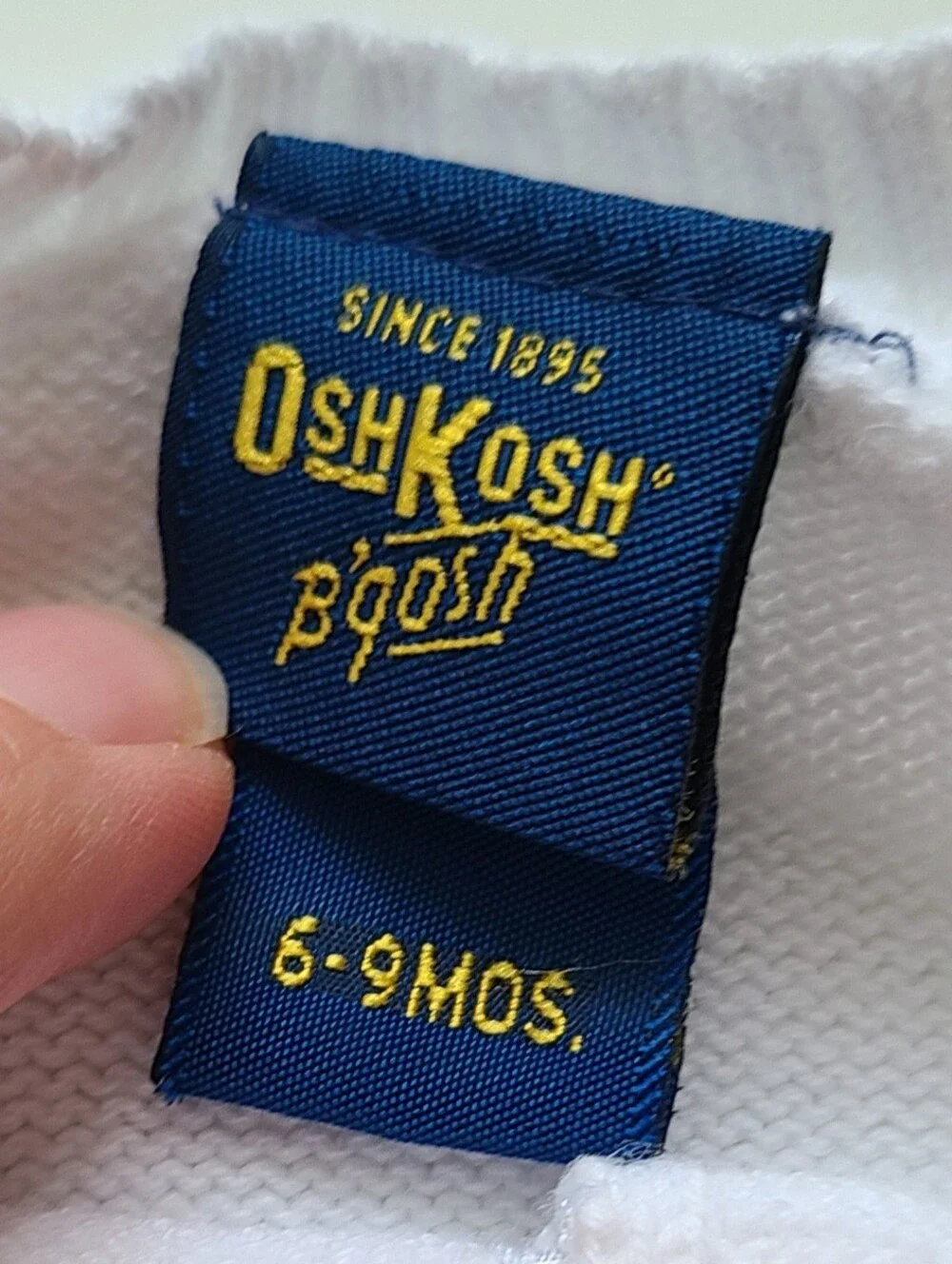OshKosh B'gosh Embroidered White Cardigan Sweater Girls 6-9 Months